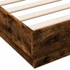 vidaXL Cadre de lit sans matelas ch&ecirc;ne fum&eacute; 120x200 cm