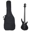 vidaXL Guitare basse &eacute;lectrique pour d&eacute;butants avec sac noir 4/4 46