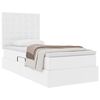 vidaXL Lit de Rangement Blanc pur 100 x 200 cm Cuir synth&eacute;tique