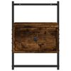 vidaXL Table de chevet murale ch&ecirc;ne fum&eacute; 35x30x51 cm cm