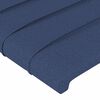 vidaXL T&ecirc;te de lit &agrave; LED Bleu 93x16x118/128 cm Tissu