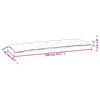 vidaXL Coussin de banc de jardin vert 150x50x7 cm tissu oxford