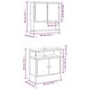 vidaXL Ensemble de meubles de salle de bain 2 pcs ch&ecirc;ne sonoma