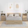 vidaXL Tables de chevet 2 pcs Ch&ecirc;ne Sonoma 40 x 30 x 467 cm
