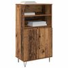 vidaXL Haut Armoire Marron 60 x 36 x 110 cm Bois d'ing&eacute;nierie