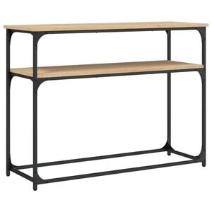 vidaXL Table console ch&ecirc;ne sonoma 100x35,5x75 cm bois d'ing&eacute;nierie