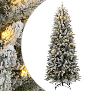 vidaXL Sapin de No&euml;l artificiel 150 LED et flocon de neige 120 cm