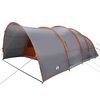 vidaXL Tente tunnel avec toit Gris et orange 710 x 460 x 245 cm