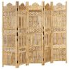 vidaXL Cloison de s&eacute;paration 5 panneaux 200x165 cm Bois de manguier