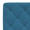 vidaXL Cadre de lit sans matelas bleu 100x200 cm velours