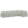vidaXL Canap&eacute; modulable avec coussins velours gris clair