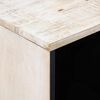 vidaXL Buffet avec porte Blanc 80 x 33,5 x 75 cm Bois de mangue massif