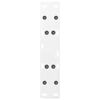 vidaXL Pieds de table basse en forme de A, 2 pi&egrave;ces, blanc, 50 x (30-31) cm, acier