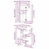 vidaXL Ensemble de mobilier de salle de bain TULUM Bois ancien