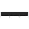 vidaXL Meuble TV noir 150x36x30 cm bois d'ing&eacute;nierie