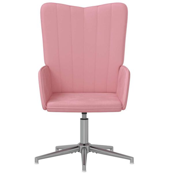 vidaXL Chaise de relaxation Rose Velours