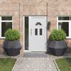 vidaXL Jardini&egrave;re 2 pcs Anthracite 100 x 100 x 80 cm Acier