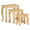 vidaXL Ensemble de tables gigognes 3 pcs bois de manguier massif