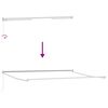 vidaXL Cadre de store r&eacute;tractable Blanc 400 &times; 300 cm Aluminium