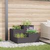 vidaXL Cache-pot de jardin Noir 100 x 100 x 60 cm Acier