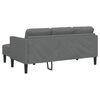 vidaXL Ensemble de Canap&eacute;s avec coussin 2 pcs Gris fonc&eacute; Polyester