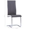 vidaXL Ensemble de salle &agrave; manger 9 pcs Similicuir Gris