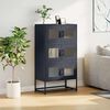 vidaXL Buffet haut anthracite 68x39x123 cm acier