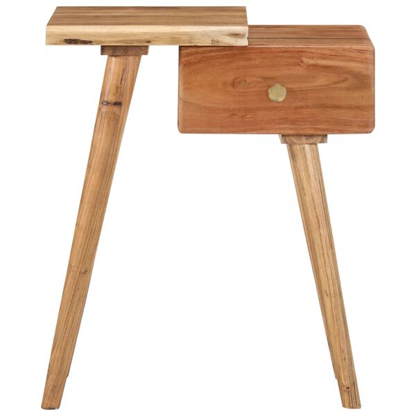 vidaXL Table de chevet Bois d'acacia massif 45 x 32 x 55 cm