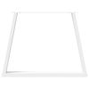 vidaXL Pieds de table à manger en forme de V, 2 pièces, blanc, 100 x (72-73,3) cm, acier