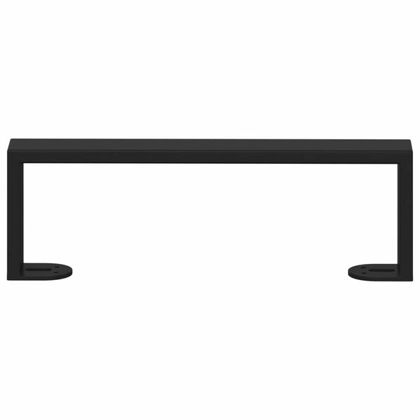 vidaXL Pieds de meuble 12 pcs Noir 31,1 x 4 x 10 mm Fer