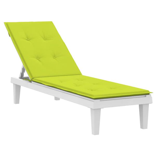 vidaXL Coussin de chaise de terrasse vert vif (75+105)x50x4 cm