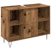 vidaXL Ensemble de mobilier de salle de bain 3 pcs Bois Ancien