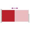 vidaXL Auvent lat&eacute;ral r&eacute;tractable 140 x 300 cm Rouge