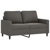vidaXL Ensemble de canap&eacute;s 3 pcs avec coussins Gris fonc&eacute; Velours