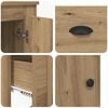 vidaXL Haut Armoire 3 pcs Ch&ecirc;ne artisanal Bois d'ing&eacute;nierie