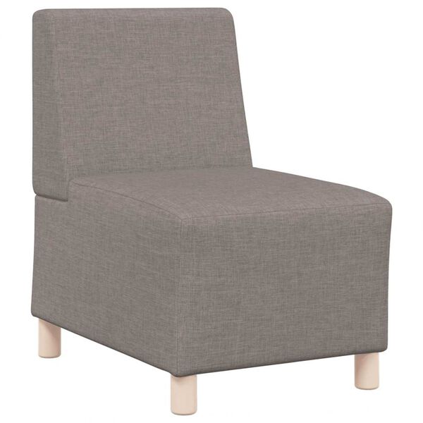 vidaXL Canap&eacute; modulaire sans accoudoirs Taupe 55 cm Tissu