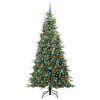 vidaXL Sapin de No&euml;l Artificiel &agrave; Branches Articul&eacute;es Vert 210 cm