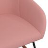 vidaXL Chaise &agrave; bascule Rose Tissu