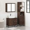 vidaXL Ensemble de meubles de salle de bain 3 pcs Chêne marron