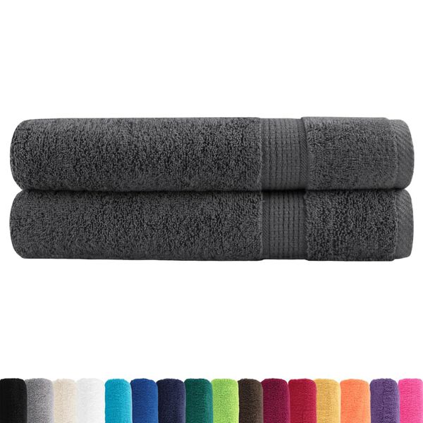 vidaXL Serviettes de sauna de qualit&eacute; sup&eacute;rieure SOLUND 2 pcs