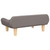 vidaXL Canap&eacute; pour enfants taupe 70x40x24 cm tissu