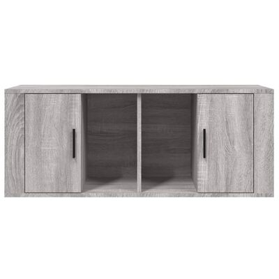 vidaXL Meuble TV Sonoma gris 100x35x40 cm Bois d'ingénierie