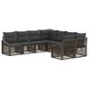 vidaXL Ensemble de canap&eacute; de jardin 8 pc 8-Nombre de places Gris