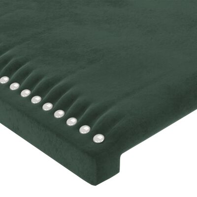 vidaXL Cadre de lit sans matelas vert foncé 120x200 cm velours