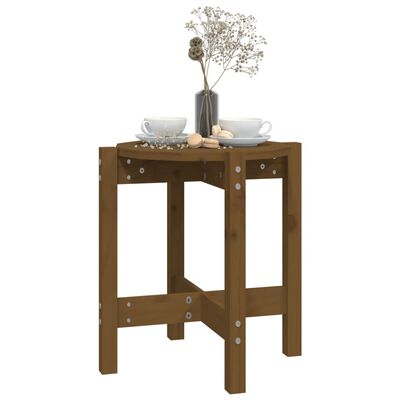 vidaXL Table basse Marron miel Ø 42,5x45 cm Bois massif de pin