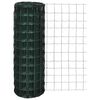 vidaXL Cl&ocirc;ture euro Acier 25 x 1,5 m Vert