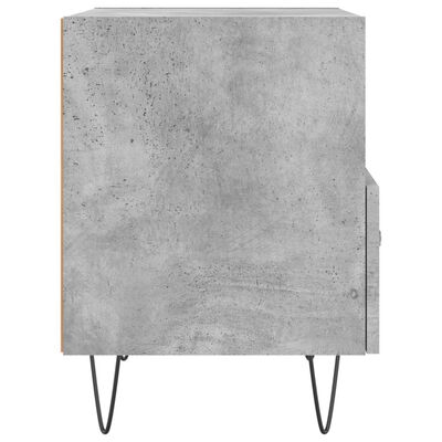 vidaXL Table de chevet gris béton 40x35x47,5 cm bois d’ingénierie