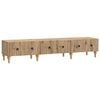 vidaXL Meuble TV Ch&ecirc;ne artisanal 147 x 34,5 x 30 cm Bois d'ing&eacute;nierie