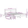 vidaXL Cadre de lit sans matelas blanc 120x200 cm bois de pin massif