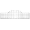 vidaXL Paniers &agrave; gabions arqu&eacute;s 30 pcs 200x30x40/60 cm Fer galvanis&eacute;